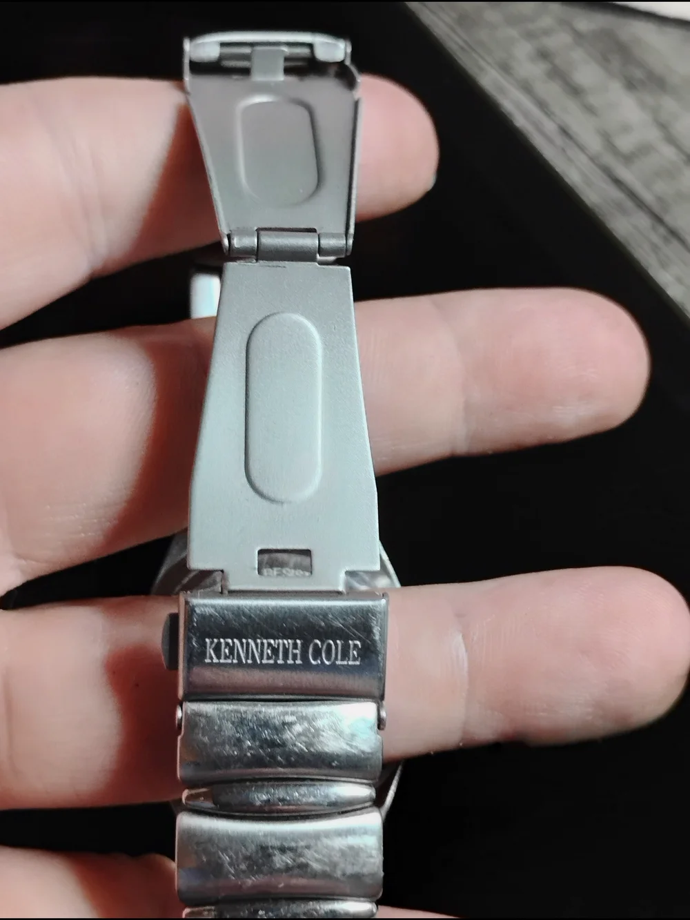 Kenneth Cole Silver Stainless Steel Men's Dress Watch with Date